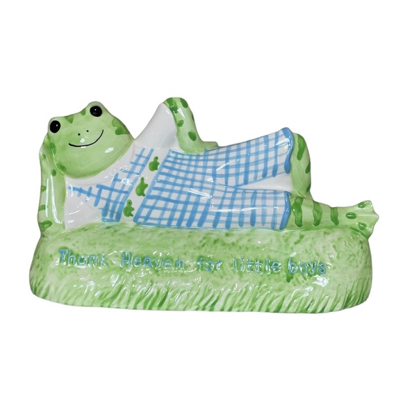 NEW Kelly B. Rightsell Designs Ceramic Henry Frog Coin Bank - Picture 2 of 10